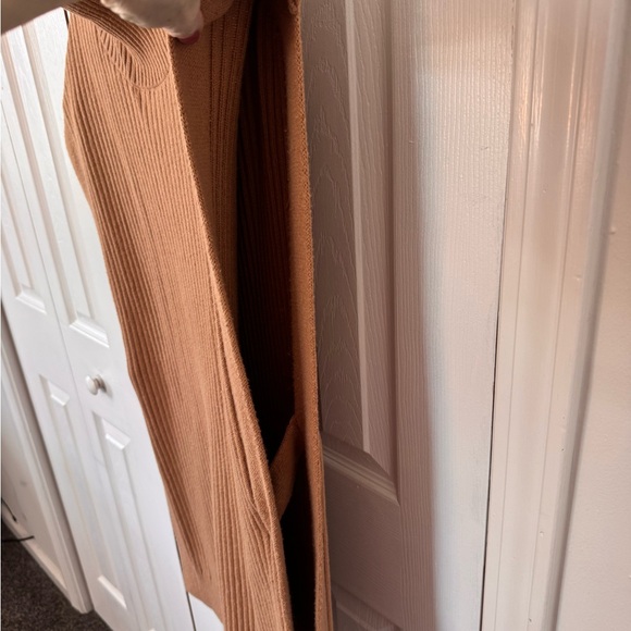 Banana Republic Factory Tan pullover poncho style mock neck sweater size small - Picture 13 of 15